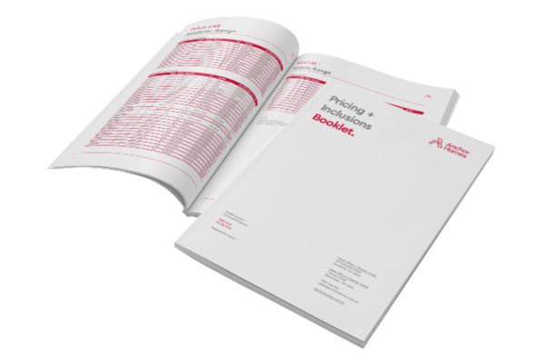 Pricing download brochure  Anchor homes